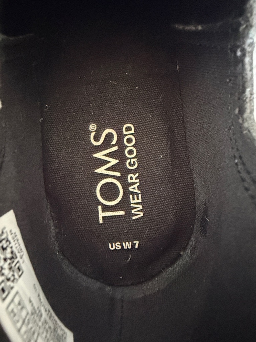 TOMS Kallie Black Wedge Ankle Booties - Picture 6 of 8